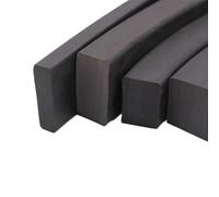 CHAOUYYZ Rectangle Nbr Sealing Strip for Marine Seal Oil Resistant Black Solid Nitrile Rubber Strip/5Mm*10Mm/1M