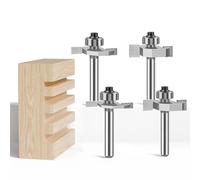 CHAOUYYZ Router Bit Cutter 1/4" 1/2 Shank "T" Type Biscuit Joint Slot Cutter Jointing/Slotting Router Bit Cutter Wood Working 1Pc/12.7 * 2.38Mm