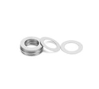 CHAOUYYZ Ss 304 Super Ultra Thin Flat Washer Shim Plain Gasket M9-M30/Thick 0.1Mm/M16*22Mm 20Pcs