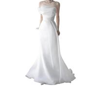 Chaoyilian Bride Dresses Wedding,Women Lace Appliques Bridal Gowns Dress,Mermaids Wedding Dresses for Bride,Women's Lace Beach Wedding Dresses,Off The Shoulder,for Party,Formal Gowns,Banquet White