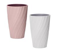 CHAOYUELYF 2 Pcs Toothbrush Cups Unbreakable Toothbrush Holders Durable Tooth Brushing Cups for Bathroom Bedroom Office(370ml)