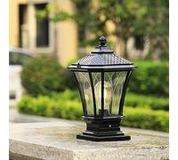 ChaoZan Garden Lamp Outdoor Lighting Floor Lamp E27 230V Black Aluminum Post IP55 (Without Bulb)