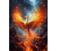 Chaozhirui 11CT Cross Stitch kit Beginner Set Gorgeous Phoenix, Cross Stitch Embroidery kit Advanced Embroidery Pattern Art Precision Pattern Printing Cross Stitch 40 * 50CM