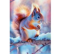 Chaozhirui Cross Stitch kit, Pattern Printing, Squirrel, 11CT, Embroidery Set, DIY Handicraft kit, Handmade Handicraft -40 * 50CM