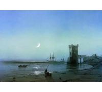 Chaozhirui DIY Cross Stitch Embroidery Kit Romantic Encounter Cross Stitch Kit Famous Oil Painting 11CT Cotton Cross Stitch Kit 40x50cm