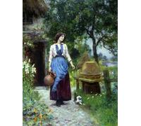 Chaozhirui DIY Cross Stitch Embroidery Kit Truck Transporter on The Volga River Cross Stitch Kit Famous Oil Painting 11CT Cotton Cross Stitch Kit 40x50cm