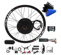 CHAOZHU 72V 3000W 20" 24" 26" 27.5" 29" 700C MTX39 Ebike Rear Wheel Conversion Kits, Dropout 135mm, with 72V 26AH Triangle Battery and Surron Style Full Bar Twist Throttle (20 Inch Rear)