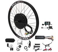 CHAOZHU Ebike 48-72V 3000W 20" 24" 26" 27.5" 29" 700C MTX39 Rear Wheel Conversion Kits with Surron Style Full Bar Twist Throttle (24 Inch Rear)