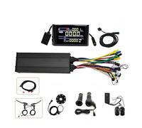 CHAOZHU eBike Complete Control System 48V-72V 2880W-4320W 60A 18MOSFET Sine Ware Intelligent Controller with Display PAS Twist Throttle Alarm (With SW900 Color Display, Brake Sensor)