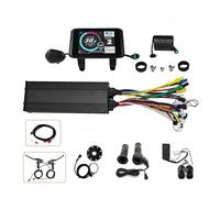 CHAOZHU eBike Complete Control System 48V-72V 2880W-4320W 60A 18MOSFET Sine Ware Intelligent Controller with Display PAS Twist Throttle Alarm (With UKC1 Display, Brake Sensor)