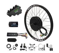 CHAOZHU Ebike Conversion Kit 48V 52V 60V 72V 3000W 20" 24" 26" 27.5" 29" 700C MTX39 Rear Wheel With 72V 20AH Triangle Battery, Dropout 135mm (24 Inch Rear)
