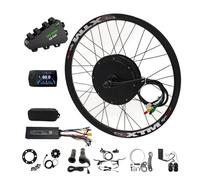 CHAOZHU Ebike Conversion Kit 48V 52V 60V 72V 3000W 20" 24" 26" 27.5" 29" 700C MTX39 Rear Wheel With 72V 20AH Triangle Battery, Dropout 135mm (26 Inch Rear)