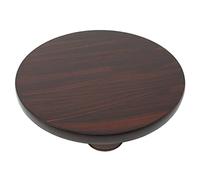 Chapati Board Wood Rolling Board Round Roti Board Chakla Indian Puri Patla Polpat Wooden Dough Pastry Tortilla Fondant Rolling Kneading Board with Feet Foam (No10-24.5cm)
