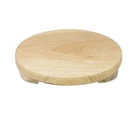 Chapati Board Wood Rolling Board Round Roti Board Chakla Indian Puri Patla Wooden Dough Pastry Tortilla Fondant Rolling Board Kneading Board with Feet Kitchen Baking Cooking (27cm)