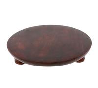 Chapati Board Wooden Rolling Board Roti Board Chakla Indian Puri Patla Polpat Round Wooden Dough Pastry Tortilla Fondant Rolling Kneading Board with Feet Foam (30cm)