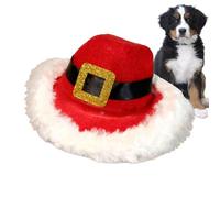 Chapeau de cowboy réglable pour chat - Couvre-chef pour animal de compagnie avec bordure en peluche, accessoire de costume d'hiver à la mode, ajustement confortable pour chiens et chats, idée de tenue