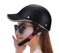 Chapeaux De Moto - Open Face Retro Baseball Caps Half Safety Hat | Protection De La Tête Réglable Équipement D'équipement D'extérieur Pour Adultes Cyclisme Et Sports, Planche À Roulettes