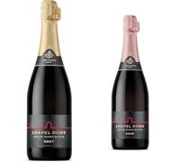 Chapel Down Brut & Rosé | English Sparkling Wine | Case of Two (2x75cl)