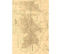 Chapel Hill North Carolina Map Journal: Vintage Map Notebook