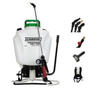 Chapin 61900 Made in the USA 4 Gallon Tree and Turf Pro Commercial Backpack Sprayer with Stainless Steel Wand, 3 nozzles, 3 Stage Filtration, Translucent White