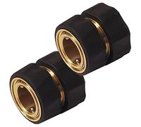 Chapin International 6-9452: Female Quick-Connect Fittings, Heavy Duty Valve Garden Hose Connector, Set of 2, Metallic