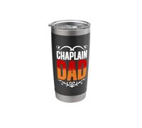 Chaplain Dad Religious Clergy God Jesus Chaplain Stainless Steel Insulated Tumbler
