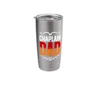 Chaplain Dad Religious Clergy God Jesus Chaplain Stainless Steel Insulated Tumbler