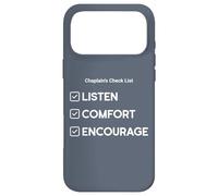 Chaplain's Checklist: Listen, Comfort, Encourage Case for iPhone 17 Pro Max