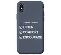 Chaplain's Checklist: Listen, Comfort, Encourage Case for iPhone X/XS