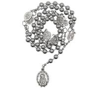 Chaplet of the Seven Sorrows Rosary | Silver-Tone Metal Hail Mary Beads and Medals | Catholic Marian Devotional Meditation Prayer | Great Religious Gift