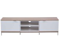 Chaplin TV Stand - White & Light Oak - 160cm - ADCH1600-WHT