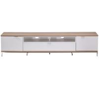 Chaplin TV Stand - White & Oak - 200cm - ADCH2000-WHT