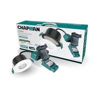 Chapman Hirono Pro 4W & 6W Fire Rated Downlights IP65 White 8 Pack | 4CCT 2700K-6000K, Cool, Neutral or Warm White Waterproof LED Modern Ceiling Light for Bathroom, Kitchen, Bedroom & Living Room