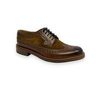 Chapman & Moore Longwing Brogue Leather/Suede Men's Mahogany/Tobacco Shoes - UK 10 / EU 44 / US 11