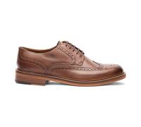 Chapman & Moore Men's Brown Leather Derby Brogue Oxford Dress Office Formal Shoes
