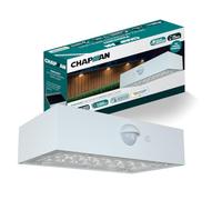 Chapman Pinehurst 3W PIR LED Solar Brick Lights Outdoor, IP65 Waterproof Wall Lights with Motion Sensor, 4000K Cool White Solar Lights for Garden, Paths, Driveways & Outdoor Security Lighting (White)