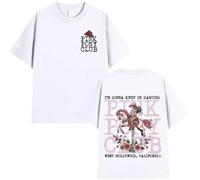 Chappell Roan Pink Pony Club T Shirt Midwest Princess Tee Men Women Cotton Casual Oversized Short Sleeve Unisex Fashion Top-White||xx_l