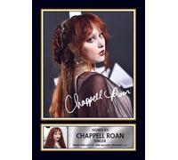 Chappell Roan Portrait Printed Signed Poster Print - Pop Singer Wall Art - Autograph Style Music Memorabilia - Artistic Celebrity Photo Collectible, A4 Poster Print (297x210mm)