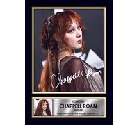 Chappell Roan Portrait Printed Signed Poster Print - Pop Singer Wall Art - Autograph Style Music Memorabilia - Artistic Celebrity Photo Collectible, A3 Poster Print (420x297mm)