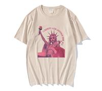 Chappell Roan The Midwest Princess Tour T-shirt Men Women Printed Cotton Tops Summer Short Sleeve Casual Unisex T-Shirts XS~4XL-khaki||XL