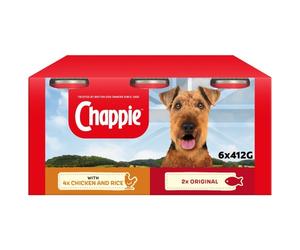 Chappie Favourites Dog Tins - 6 x 412g
