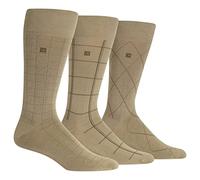 Chaps - Dress Sock - Dashed Windowpane Dress Crew Trouser Socks 3 Pair mens
