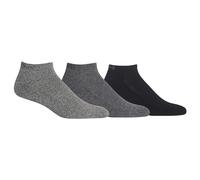 CHAPS Men's Assorted Marl Low Cut Casual Socks (3 Pack), Black, Shoe 6-12/Sock Size 10-13