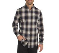 Chaps Men's Classic Fit Long Sleeve Button Down Stretch Poplin Casual Shirt, Chestnut, Large