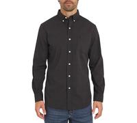 Chaps Men's Classic Fit Long Sleeve Button Down Stretch Poplin Casual Shirt, Graphite, Medium