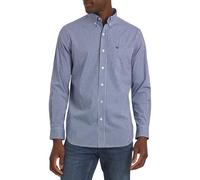 Chaps Men's Classic Fit Long Sleeve Button Down Stretch Poplin Casual Shirt, Royal Blue, XXL