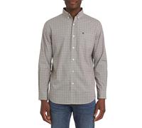 Chaps Men's Classic Fit Long Sleeve Button Down Stretch Poplin Casual Shirt, Toffee, XL
