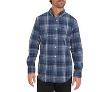 Chaps Men's Classic Fit Long Sleeve Button Down Stretch Poplin Casual Shirt, Twilight, Large