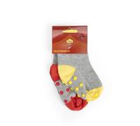 CHAPS Merchandising GmbH Unisex Youth ASR-SO-23 Socks, Grigi-Giallo e Rossi, 20-21