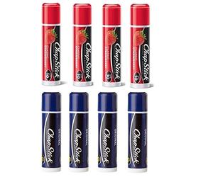 CHAPSTICK 4x CLASSIC STRAWBERRY 4x CLASSIC ORIGINAL LIP BALM LIP CARE 8 PACK